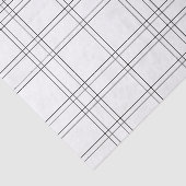 Wit & Zwart Chique Mode Plaid Patroon Print Tissuepapier (Detail)