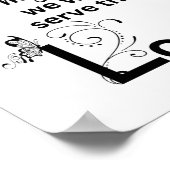 Wit Zwart Christelijke kunst gebaseerd op Joshua 2 Poster (Hoek)