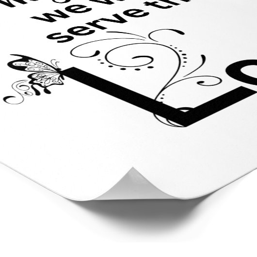 Wit Zwart Christelijke kunst gebaseerd op Joshua 2 Poster (Hoek)