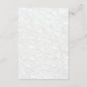 Wit & Zwart Classic Wedding Details Informatiekaartje (Achterkant)