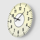 Wit & Zwart & Cream & Beige klok met (neutraal) (Hoek)