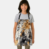 Wit Zwart Crème Luipaard Dier   Schort (Insitu)
