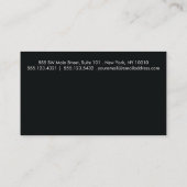 Wit Zwart Eenvoudige Rand 10 Punch Klantenkaartje (Achterkant)