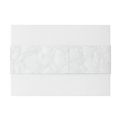 Wit Zwart Elegant Script Uitnodigingen Wikkel (Achterkant Voorbeeld)