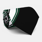 Wit Zwart en Evergreen II Stropdas (Opgerold)