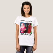 WIT, ZWART EN PROUD! t-shirt (Voorkant volledig)