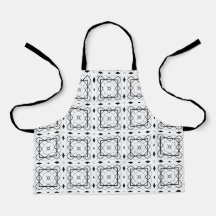 Wit Zwart en Zilver Geometrisch patroon