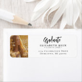 Wit & Zwart Foto Afstuderen Retouradres Etiket (Insitu)