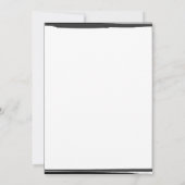 Wit & Zwart Foto Lijst Trendy Modern Sweet 16 Kaart (Achterkant)