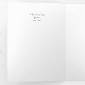 Wit zwart foto logo QR code zakelijke brochure Drieluik Kaart (Binnenzijde eerst)