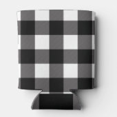 Wit & Zwart geruite vierkanten Buffalo Plaid Blikjeskoeler (Achterkant)