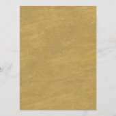 Wit zwart goud kroon crest monogram bruiloft bar menu (Achterkant)