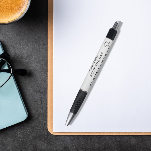 Wit zwart inspirerend quote afstuderen pen