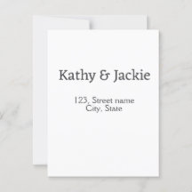 Wit zwart koppel naam adres stad staat eenvoudig