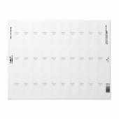 Wit zwart koppel naam adres stad staat eenvoudig etiket (Full Sheet)