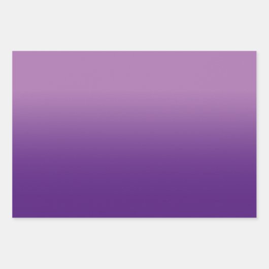 Wit Zwart Lavendel en Royal Paarse Ombre Mix Inpakpapier Vel (Voorkant 3)