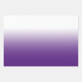 Wit Zwart Lavendel en Royal Paarse Ombre Mix Inpakpapier Vel (Voorkant)