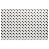 Wit Zwart Liefdeshart Patroonontwerp Stof (Fat Quarter)