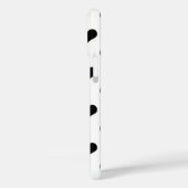 Wit Zwart Liefdeshartpatroonontwerp Case-Mate iPhone Case (Achterkant / Links)