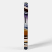 Wit Zwart Lila Blauwe Terracotta Agaat Geode Case-Mate iPhone Case (Achterkant / Rechts)