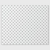 Wit & Zwart lint cadeauverpakkings papier (Vlak)