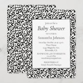 Wit Zwart Luipaard Print     Kaart (Voorkant / Achterkant)