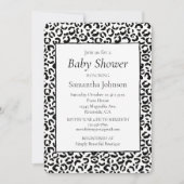 Wit Zwart Luipaard Print     Kaart (Voorkant)