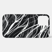 Wit Zwart Marmer: Abstract Case-Mate iPhone Case (Achterkant (horizontaal))