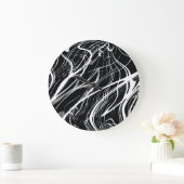 Wit Zwart Marmer: Abstract  Grote Klok (Huis)