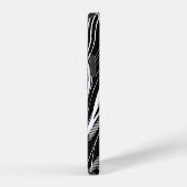 Wit Zwart Marmer: Abstract iPhone Hoesje (Rechterkant)