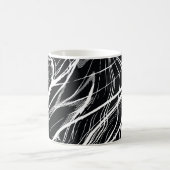 Wit Zwart Marmer: Abstract Koffiemok (Center)