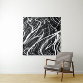 Wit Zwart Marmer: Abstract  Wandkleed (In situ)