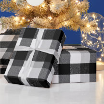 Wit Zwart Monochroom Geruit Ivoor Plaid Patroon