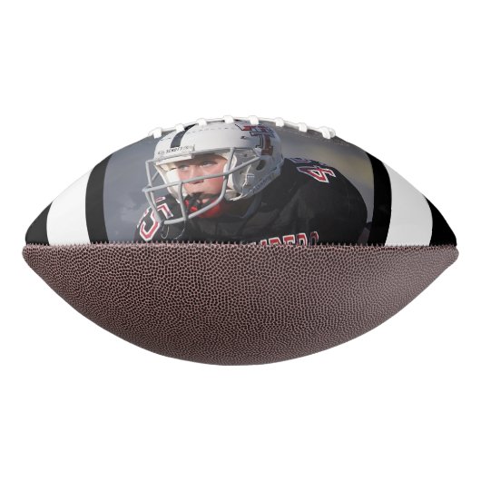 Wit Zwart Naam Nummer Team Foto American Football (Gedraaid 90)