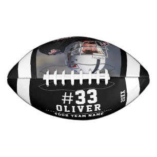 Wit Zwart Naam Nummer Team Foto American Football