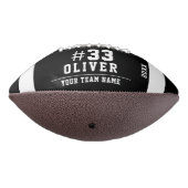 Wit Zwart Naam Nummer Team Foto American Football (Gedraaid 270)