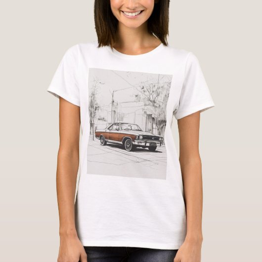 Wit zwart ontwerp t-shirt (Voorkant)