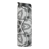 Wit-zwart openwerk geometrisch patroon thermosbeker (Geroteerd rechts)