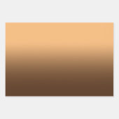 Wit Zwart Oranje en Bruine Ombre Mix Inpakpapier Vel (Voorkant 3)