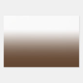 Wit Zwart Oranje en Bruine Ombre Mix Inpakpapier Vel (Voorkant)