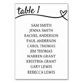 Wit & Zwart Paar Hart Bruiloft Kaart (Voorkant)