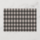 Wit & zwart plaid Date Night Ideeën Vrijgezellenfe Informatiekaartje (Achterkant)