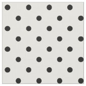 Wit/zwart poka-dots stof (Close Up)
