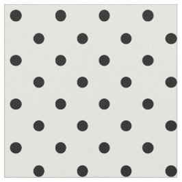 Wit/zwart poka-dots stof