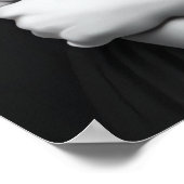 Wit Zwart portret Moeder en dochter | AI Art Poster (Hoek)