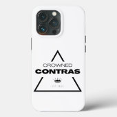 Wit Zwart Prism Crowned Contra's iPhone 13 Hoesjes (Achterkant)