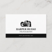 Wit & Zwart Professionele Fotografie Visitekaartje (Voorkant)