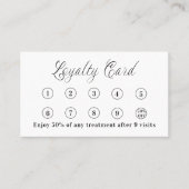 Wit zwart qr code corporate logo klantenkaartje (Voorkant)