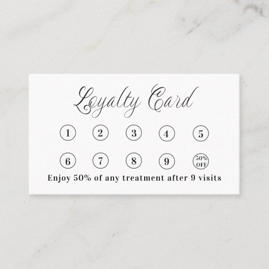 Wit zwart qr code corporate logo klantenkaartje (Voorkant)