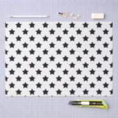 Wit Zwart Sterren Patroon Decoratief Tissuepapier (Craft)